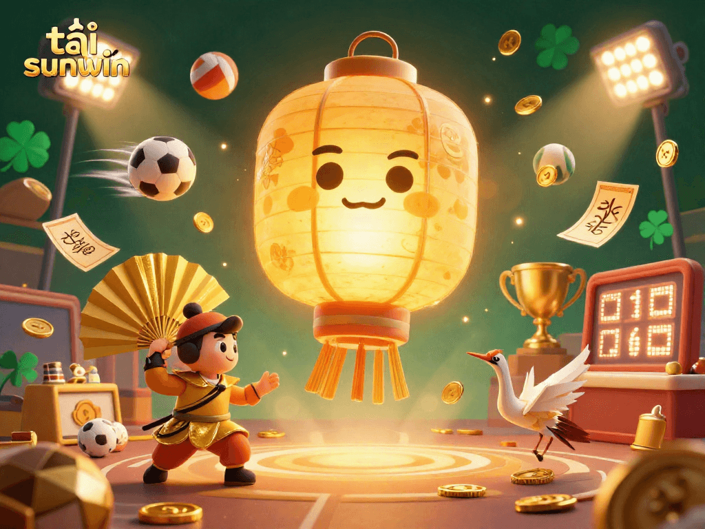 Experience the thrill of tải sunwin with vibrant 3D casino elements and lucky symbols intertwined.