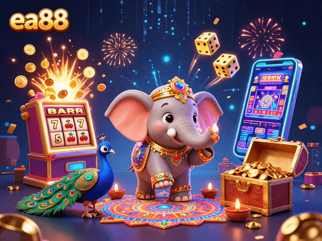 Win big at ea88 with thrilling slot machines and festive gaming characters!
