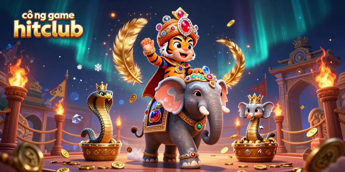 Experience the thrilling excitement of cổng game hitclub with dynamic characters and casino action elements.