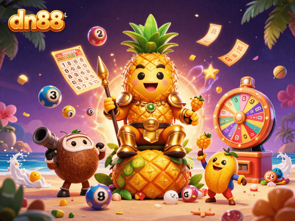Experience thrilling gaming with dn88 showcased in an exciting casino scene filled with vibrant lottery elements.