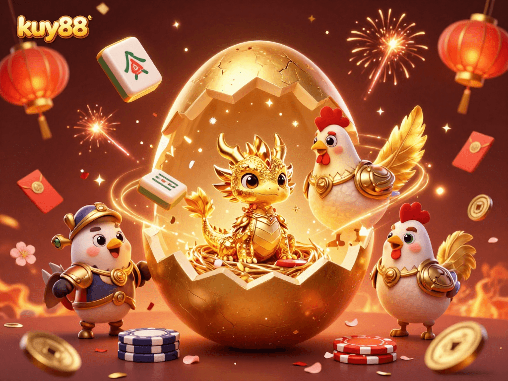 Experience the thrill and richness of ku88 in a dynamic golden casino scene with vibrant colors.