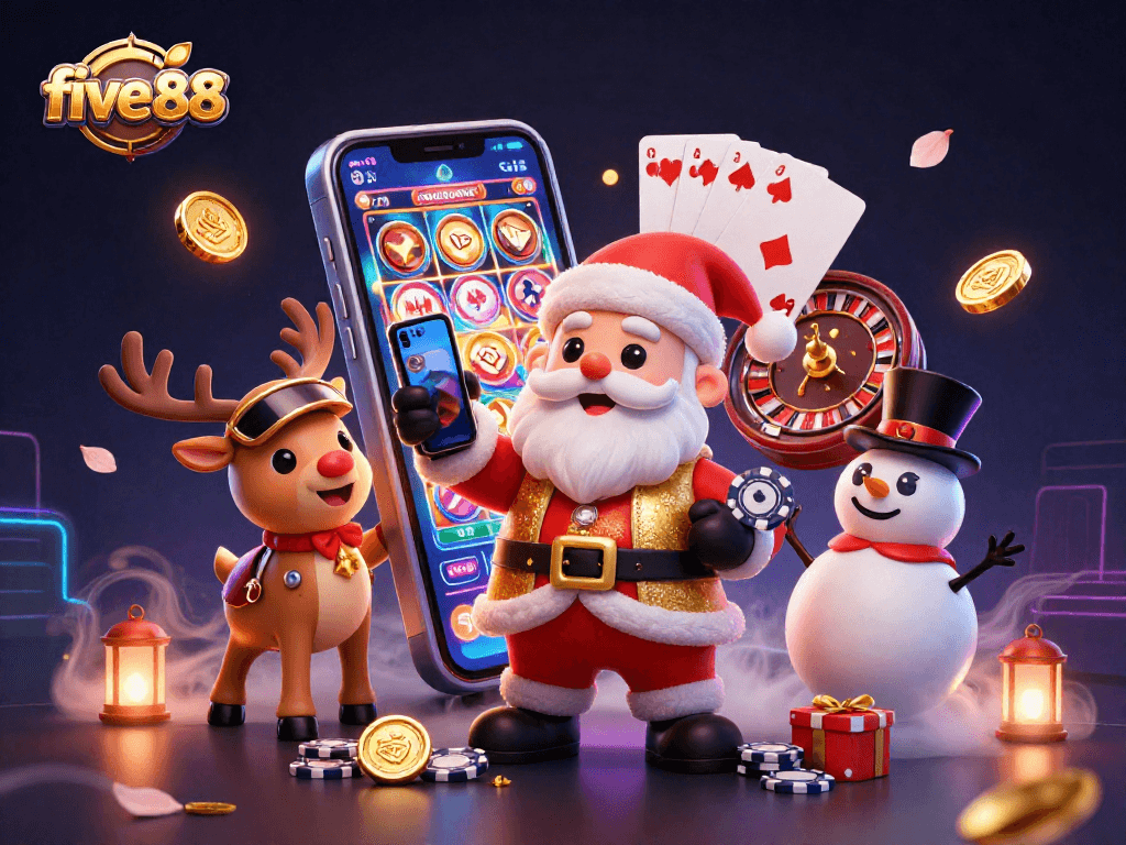Experience thrilling jackpots and rich gaming elements at five 88 online casino with vibrant casino characters.