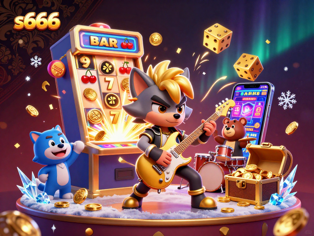 Experience thrilling jackpots at s666 with vibrant animations and exciting casino atmosphere.