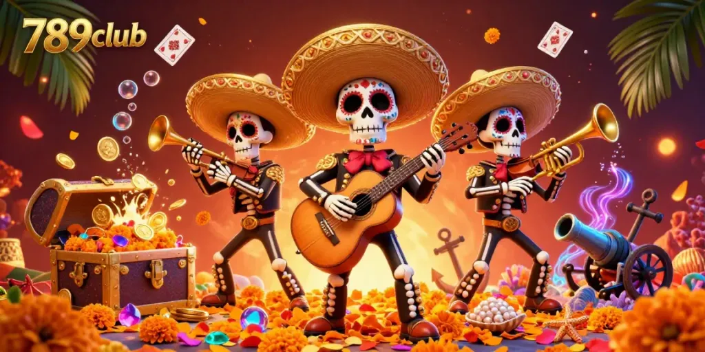 Experience the thrill of 789club with our vibrant casino-themed digital illustration filled with fun and games.