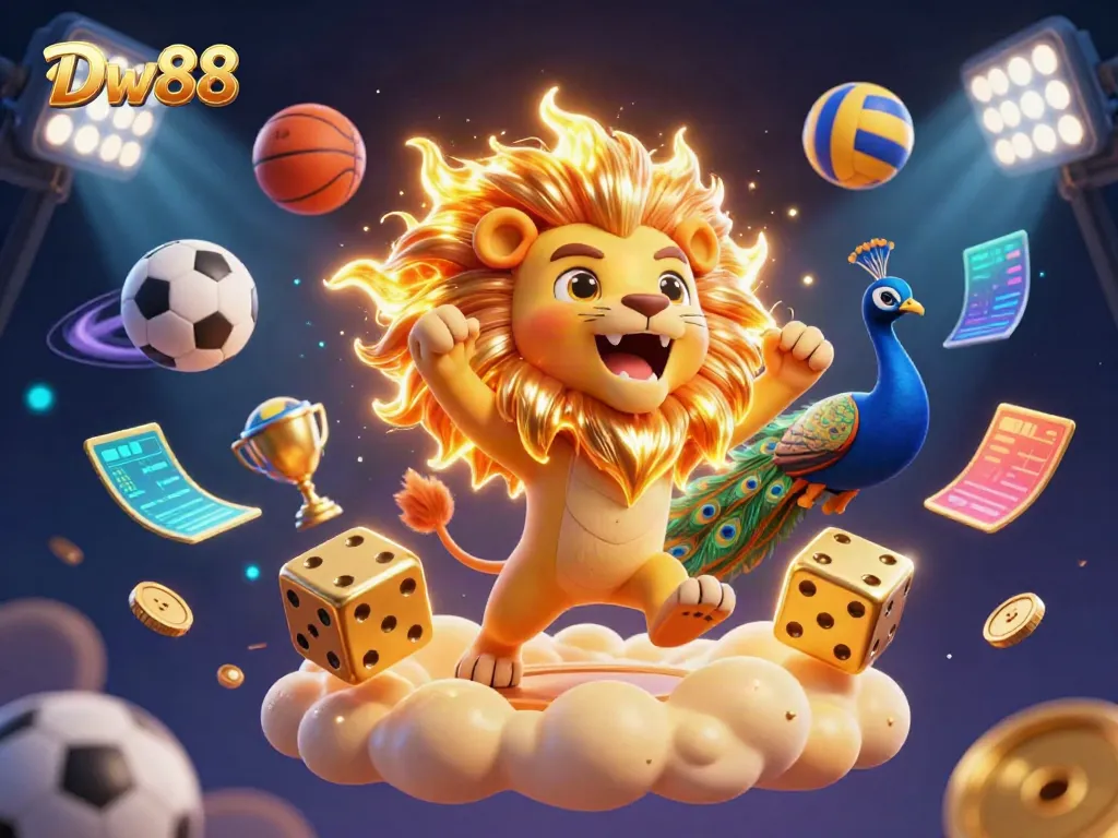 Experience the excitement of gambling at Dw88 with captivating characters and dynamic casino elements.