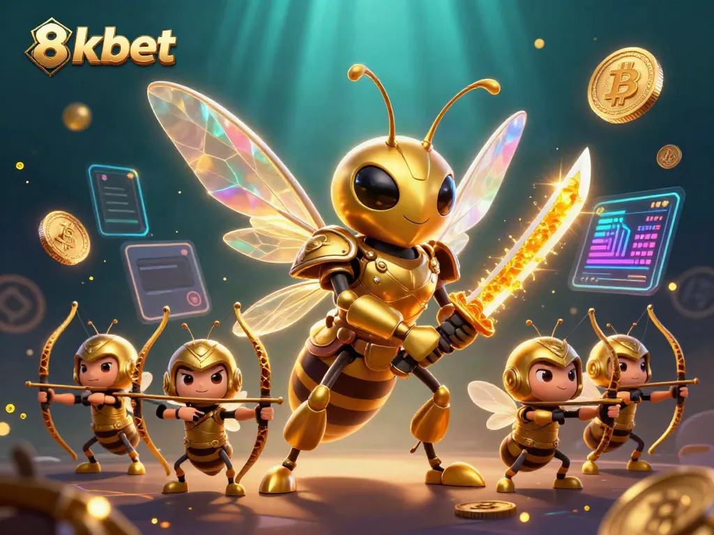 Engage with 8xbet's vibrant casino atmosphere featuring unique characters and crypto elements.
