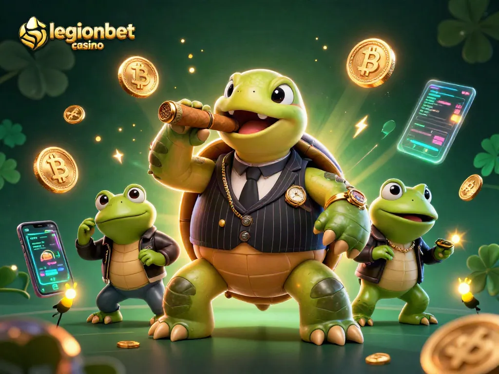 Experience thrilling gameplay at legionbet casino with vibrant 3D characters and crypto elements.