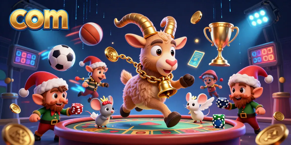 Catch thrilling action at com with festive casino chaos featuring a Krampus goat and playful gremlins.