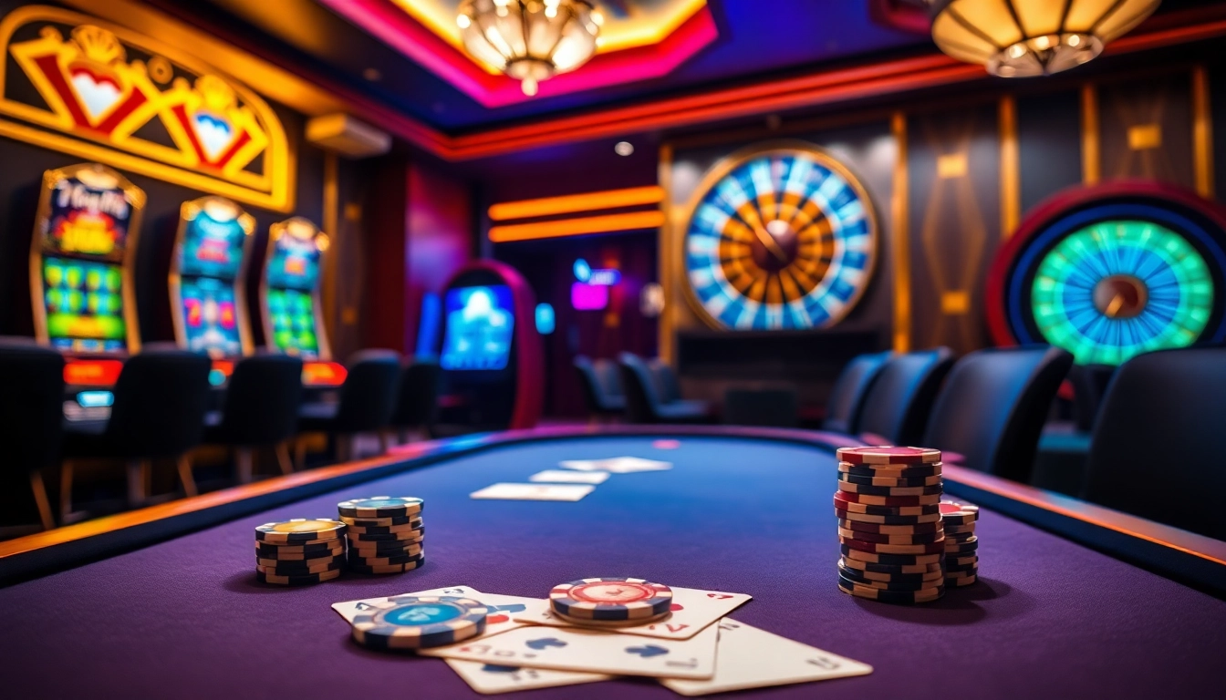 Experience thrilling gameplay at tg88's stunning casino tables with vibrant slots and poker.