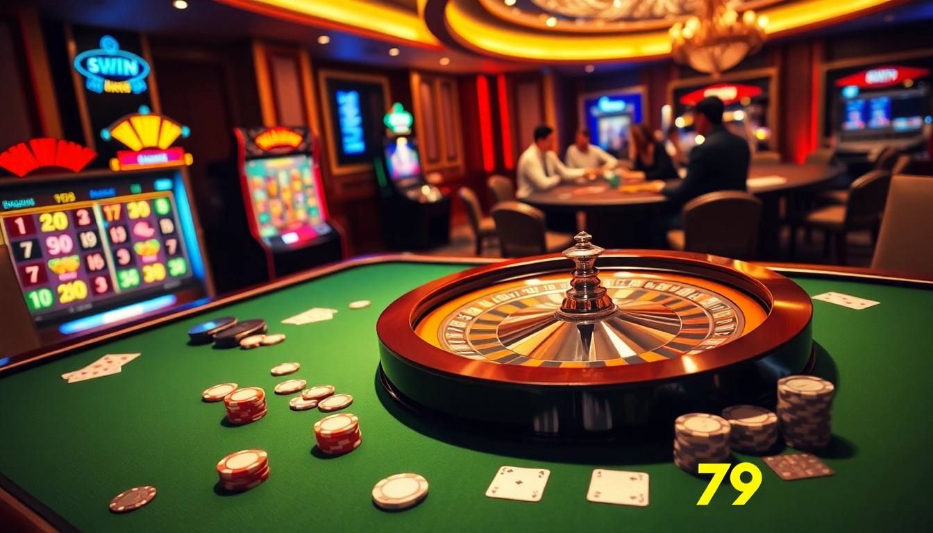 Experience thrilling wins at 79win with vibrant casino games and elegant surroundings.