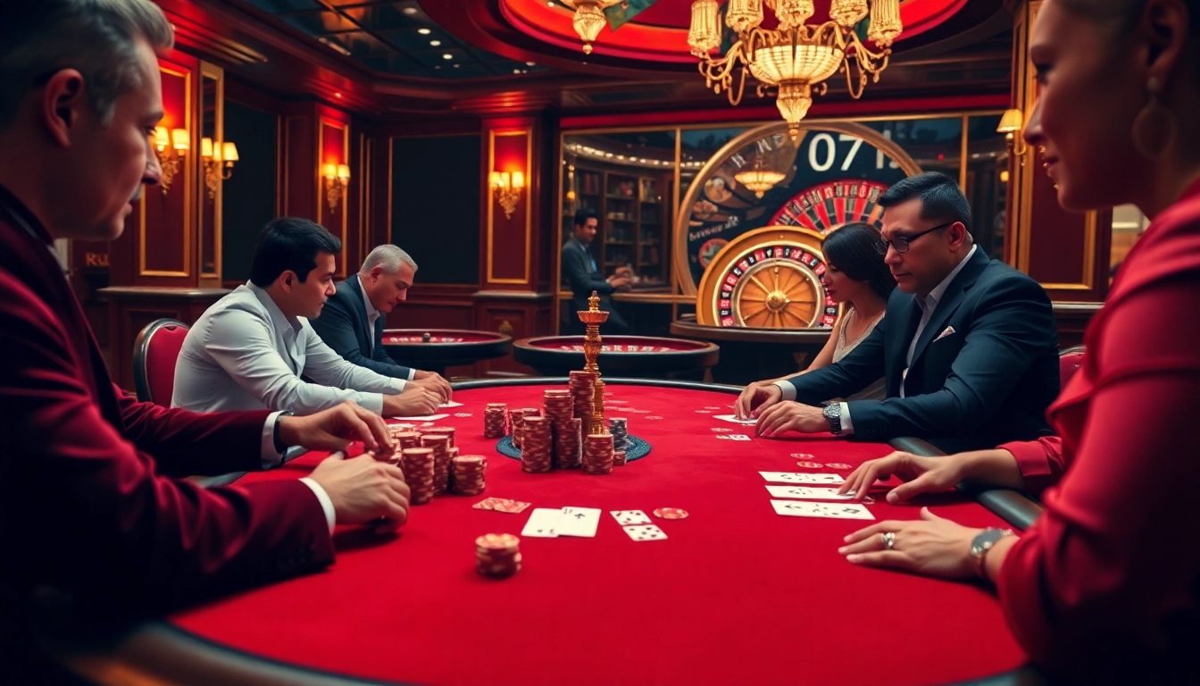Experience thrilling online gambling at https://99okwin.live with a dynamic poker scene featuring intense players and vibrant casino atmosphere.