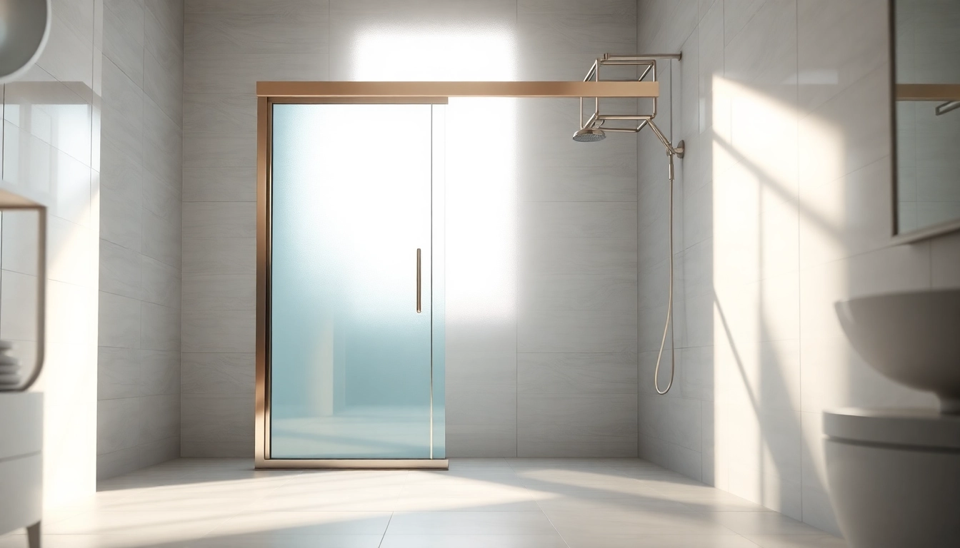 Elegant shower screen sliding door enhancing a modern bathroom design with style and sophistication.