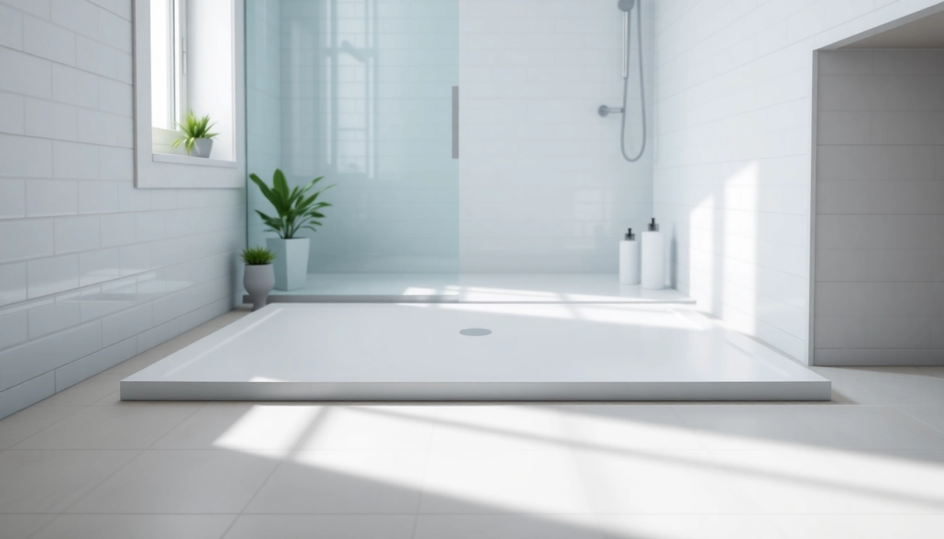 Transform your space with a flawless shower base shower in a modern bathroom design.