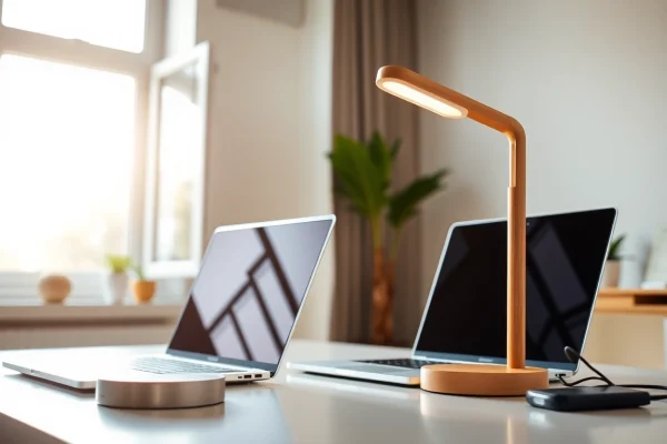 Illuminate your workspace with a sleek goodlite lamp that enhances productivity.