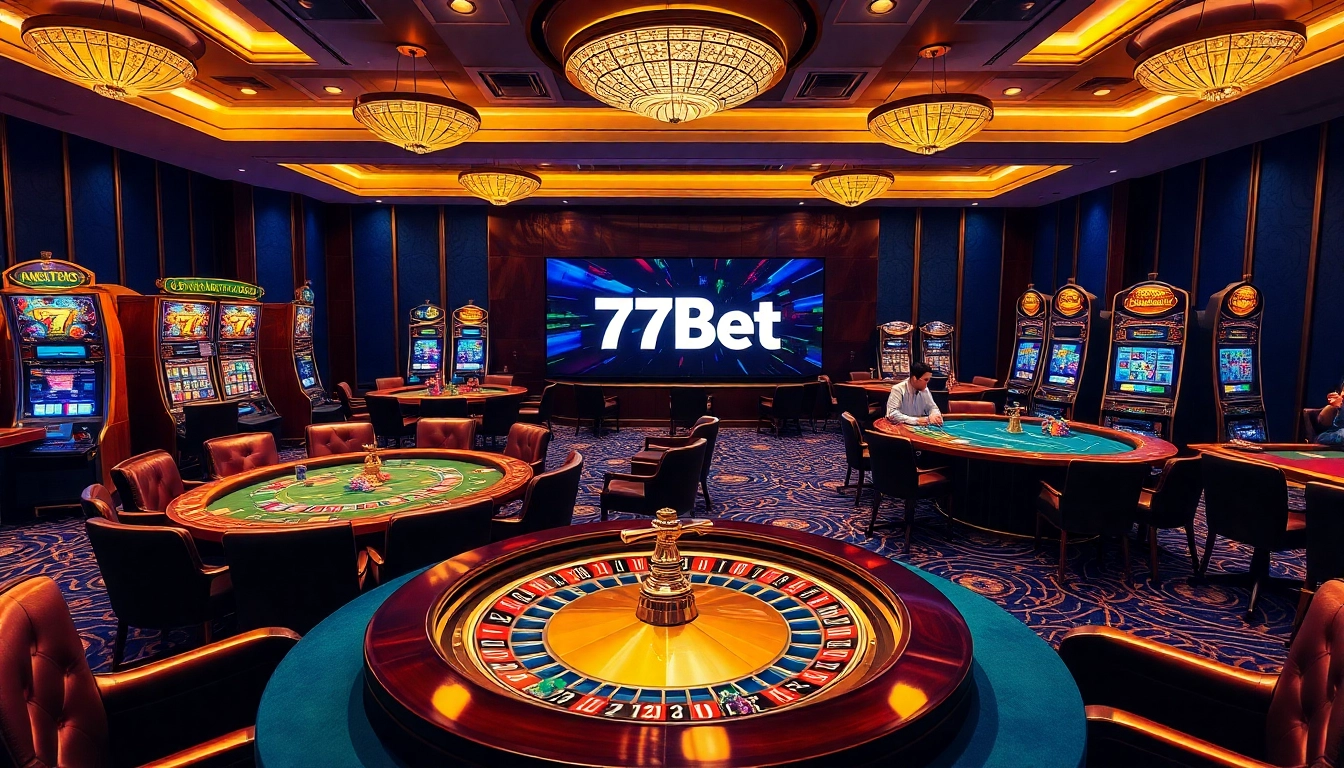 Experience the thrill of winning at 77Bet with exciting casino games and vibrant slots.