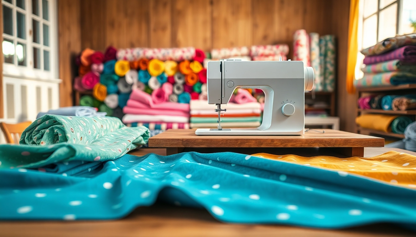 Leer stoffen voor naaien beginners te gebruiken bij een kleurrijke naaiopstelling.