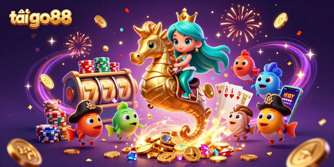 Experience vibrant gaming action with tải go88, featuring a magical underwater casino scene.