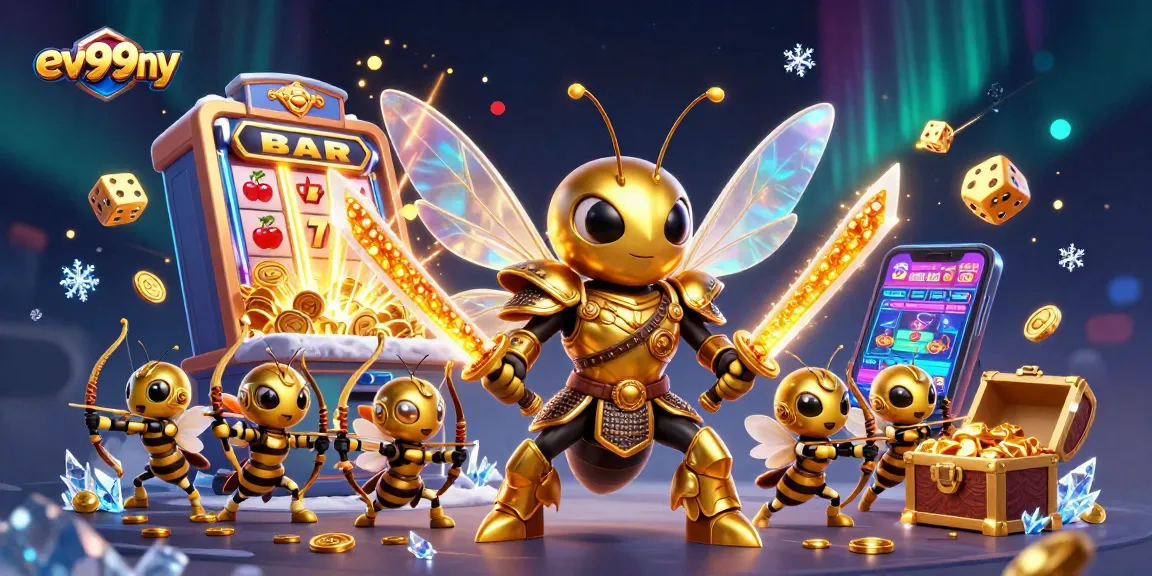Experience thrilling gameplay at ev99ny with dynamic casino symbols and captivating characters.