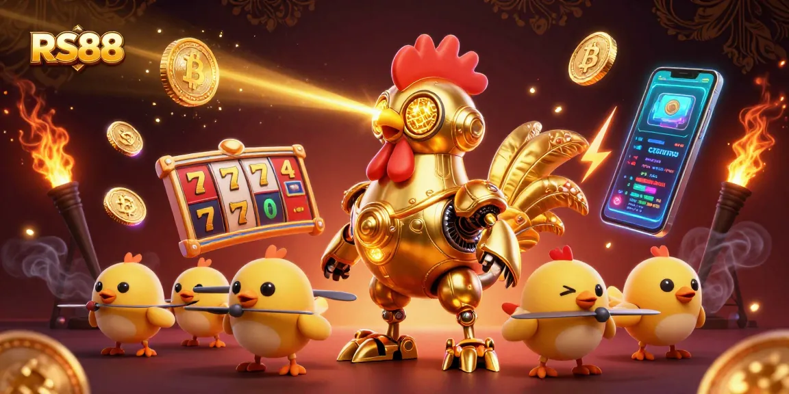 RS88 offers unique gameplay opportunities with golden rooster and baby chick drones enlivening the casino.