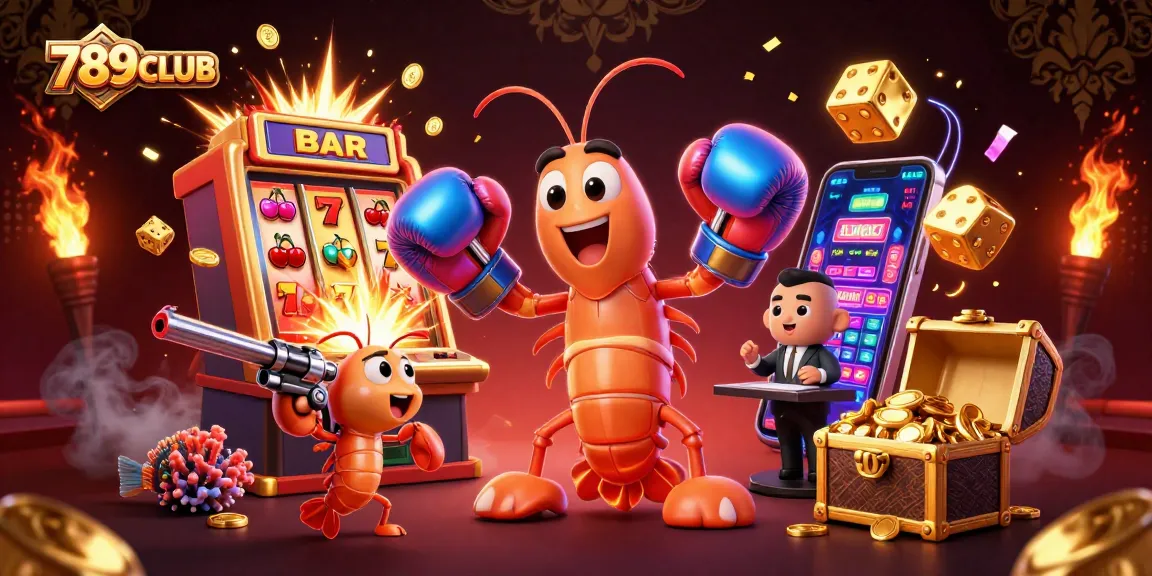 Experience thrilling gameplay at 789CLUB with vibrant slot machines and colorful characters.