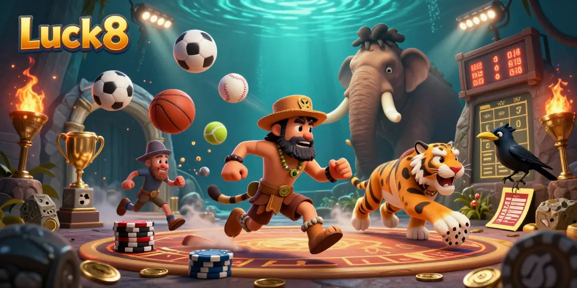 Experience thrilling games at Luck8, where prehistoric characters bring a vibrant casino adventure to life.