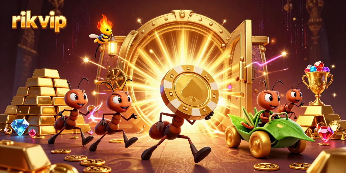 Engage with the thrilling action of rik vip as ants mastermind a heist for a giant poker chip.
