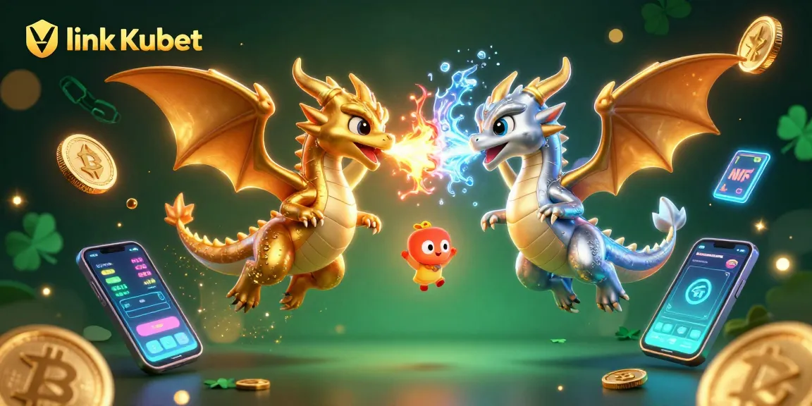 Engage with link Kubet to explore dynamic 3D casino visuals featuring dragons and crypto gaming elements.
