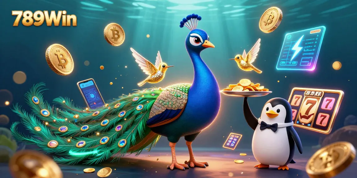 Experience the thrill of 789Win online gaming with vibrant characters and casino elements.