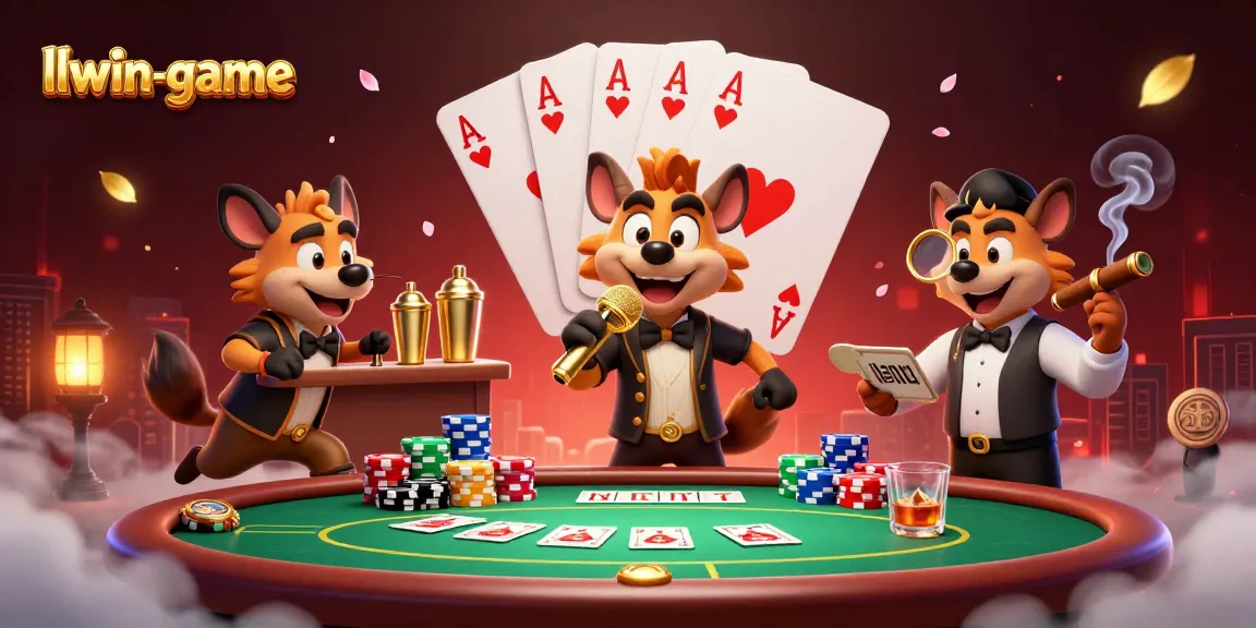 Immerse in a live comedy casino scene with lively hyenas at llwin-game.