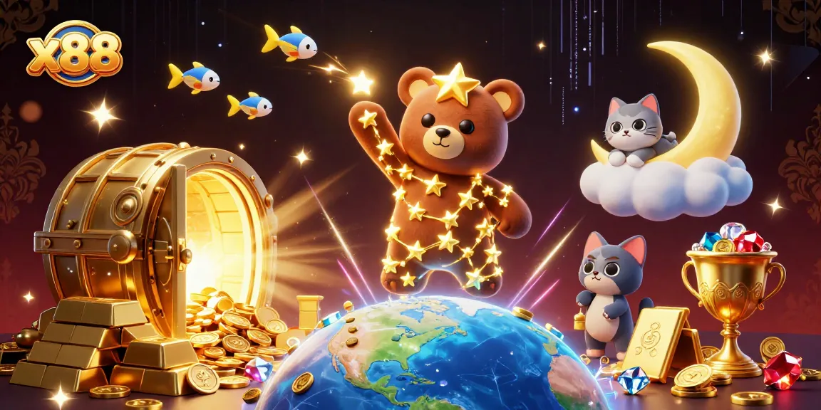 x88 players enjoy exciting slots experiences with cosmic characters and treasures